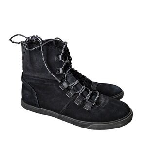 Timberland Boots Sneakers Womens Size‎ 9 Black ReBOTL Faux Fur Fleece Lined Fall